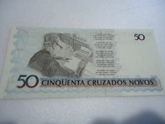 Cédula de 50 Cruzeiros de 1990 C 210 1ª Serie A 3359018844 A Chancelas de Maílson F. Nóbrega e Wádico Bucchi Flor de Estampa - comprar online