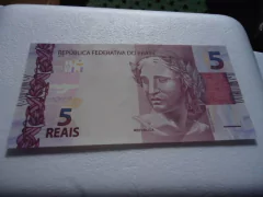 Cédula de 5 Reais de 2018 C 344 Serie F B 010751389 Meirelles / Goldfajn Flor de Estampa - comprar online