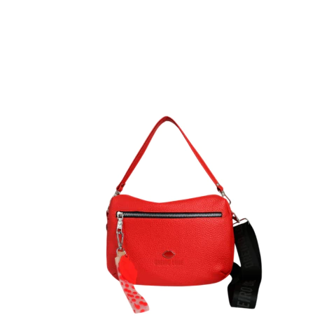 Bandolera Oreiro Love cuero Modelo O1042 Roja - comprar online