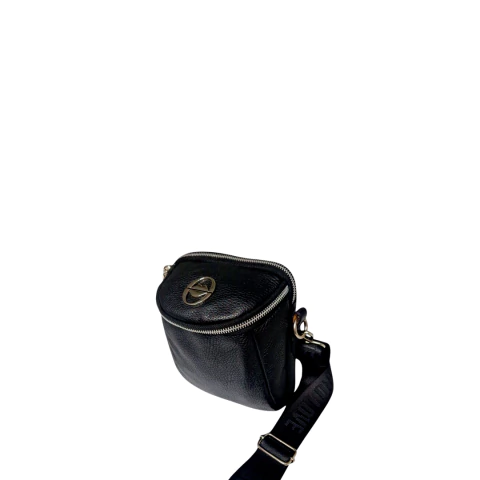 Cartera Morral O923 Las Oreiro Negro 100% cuero - comprar online