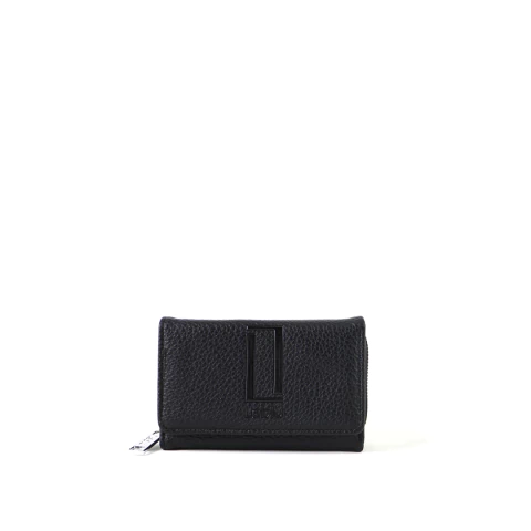 Billetra Mini con solapa LEBLU Modelo B1013 Negra