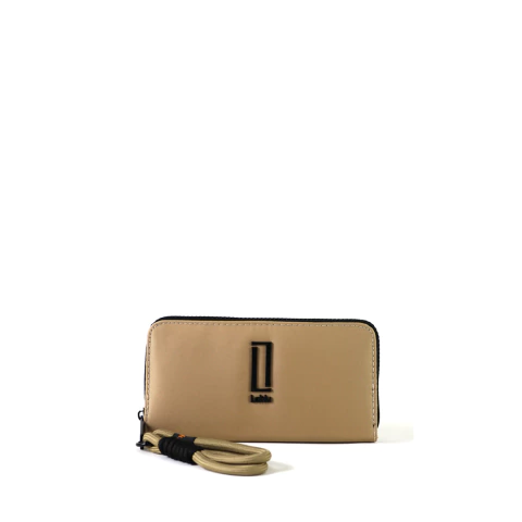 Billetera con porta llavero LEBLU Modelo B1018 Natural - comprar online