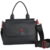 Cartera Solapa Las Oreiro Love Modelo O1029 - Negra - 100% Cuero
