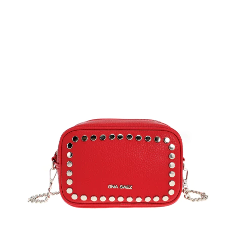 Cartera Correa de Cadena Ona Saez Modelo O-1094 Roja - comprar online