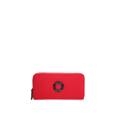 Billetera Doble en Pu Ona Saez Modelo o-927 Roja - comprar online