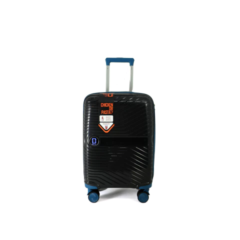 Valija 20" de Cabina Combinada BLU Modelo P2022-12 Negra - Azul - comprar online