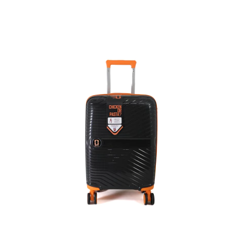 Valija 20" de Cabina Combinada BLU Modelo P2022-12 Negra - Naranja - comprar online