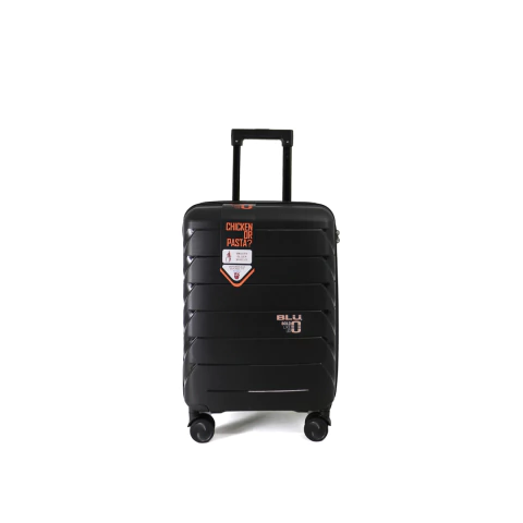 Valija 20" de Cabina Lisa entramado horizontal BLU Modelo P2022-26 Negra - comprar online