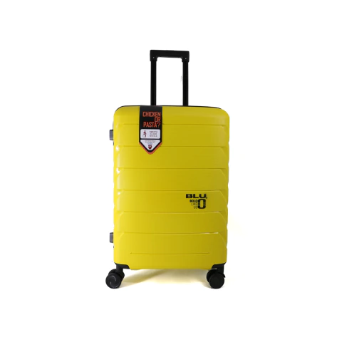 Valija 24" Lisa entramado horizontal BLU Modelo P2022-26 Amarilla - comprar online