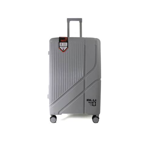 Valija 28" , Lisa diseño de entramado vertical, BLU Modelo P2024-34 Gris - comprar online