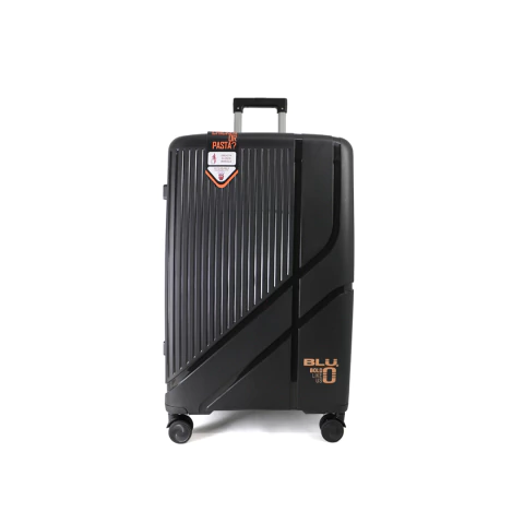 Valija 28" , Lisa diseño de entramado vertical, BLU Modelo P2024-34 Negra - comprar online