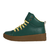 Zapatillas Símil Cuero Leblu Z156 Combinada Turquesa