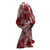 Chalina/pareo psicodélica roja leblu T028