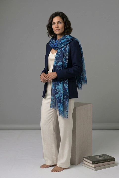 Pashmina Lanilla Viscosa Estampada # 2917 en internet