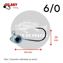 Jig Head Lizard Pintada - Gilany Fishing - Para pesca com iscas softs artificiais - loja online