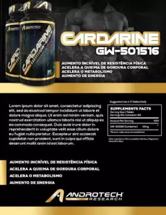 Cardarine 10mg (GW501516) 90 Tabs - Androtech - comprar online