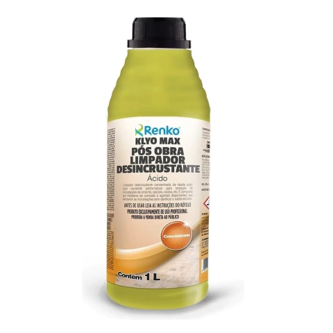 KLYO MAX LIMPADOR DESINCRUSTANTE ACIDO PÓS OBRA 1L - RENKO