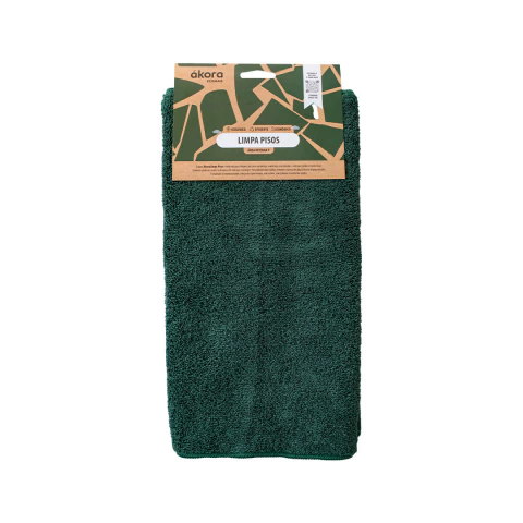 Pano Ecomais® Limpa Pisos Interno Verde P 40x60cm - Ákora