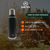 Termo 1L Negro con Tapon Cebador Custer - HB Asadores 