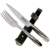 Juego de Cuchillo y Tenedor Asta de Ciervo con Vaina CM615 - Campomara