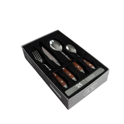 Set de Cubiertos X24 Bistro Madera - Volf