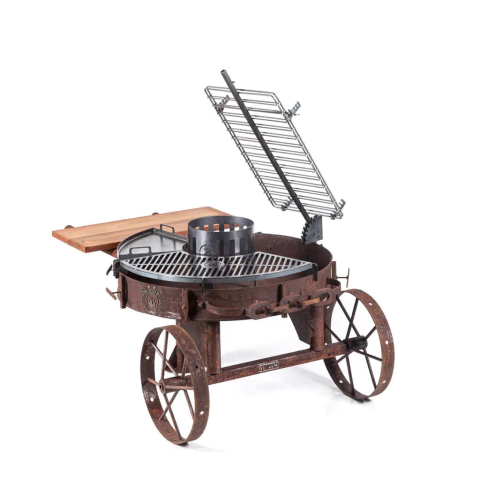 Fogón Fogonero Móvil Ragnar 100 cm Oxido - Fuegos JL