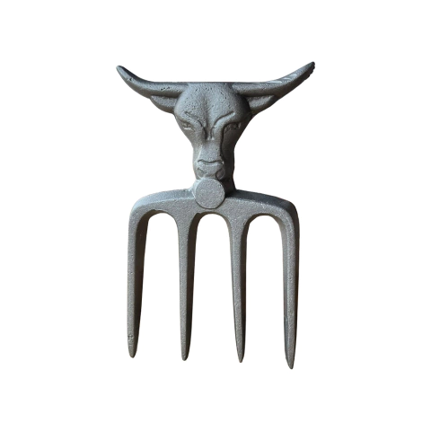 Trinche De Toro Tenedor De Fundición Para Asado