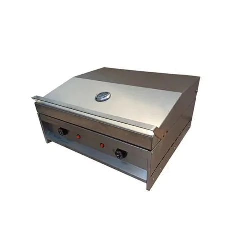 Parrilla Grill Electrica 67cm c/Tapa Acero Inox - Kokken - comprar online