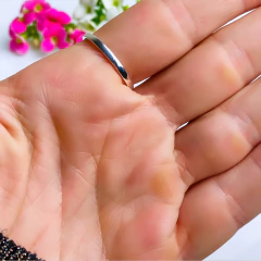 Anel de prata 925 com pedra natural ágata vermelha e marcassita (A2858) - PRATAdaPEDRA