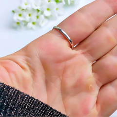 Anel de prata 925 com pedra da lua natural (A2908) na internet