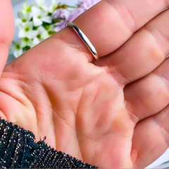 Anel de prata 925 com pedra natural granada (A2717) - PRATAdaPEDRA