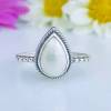 Anel de prata 925 com pérola natural (A2513) - comprar online