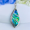 Pingente de prata 925 com abalone natural (P1113)