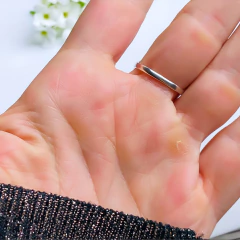 Anel de prata 925 com pedra natural ametista (A2909) na internet