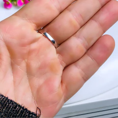 Anel de prata 925 com pedra natural ágata vermelha e marcassita (A2861) - PRATAdaPEDRA