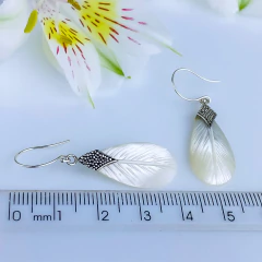 Imagem do Brincos de prata 925 e madrepérola (B2431)
