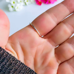 Anel de prata 925 com pedra natural topázio azul (A2869) - PRATAdaPEDRA