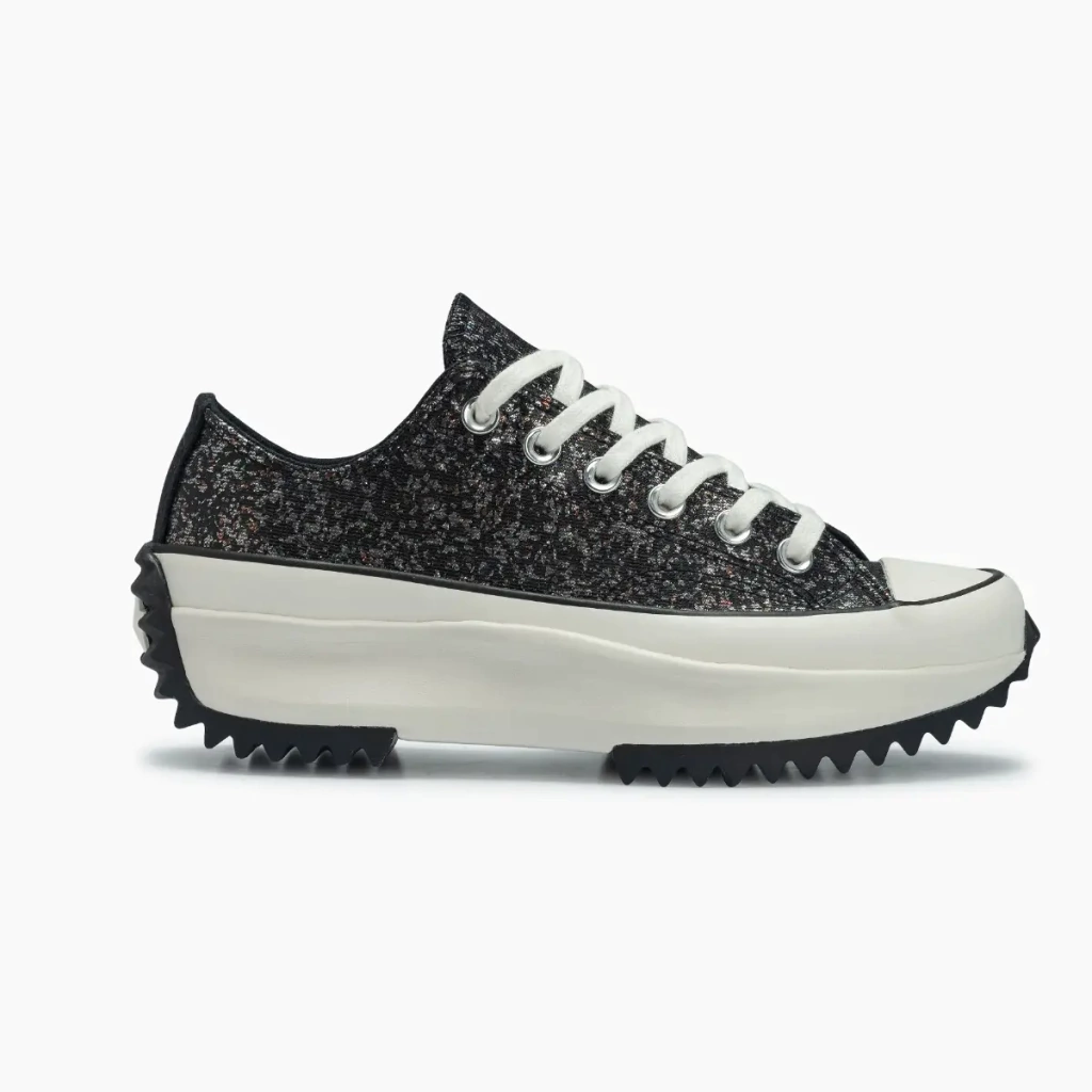 Tênis Converse Run Star Hike Ox Shinefetti Preto Amendoa CO05340001