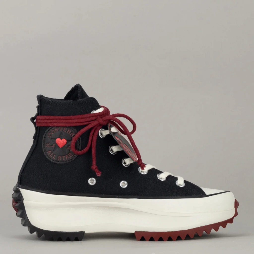 Tênis Converse Run Star Hike Hi Love Me Not Preto Vermelho CO06250001