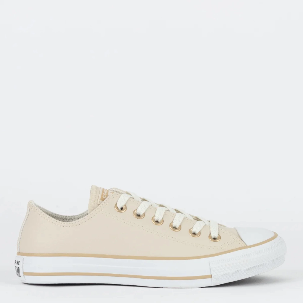 Tênis Converse Chuck Taylor All Star Ox Essential Nude Bege Claro CT04500006