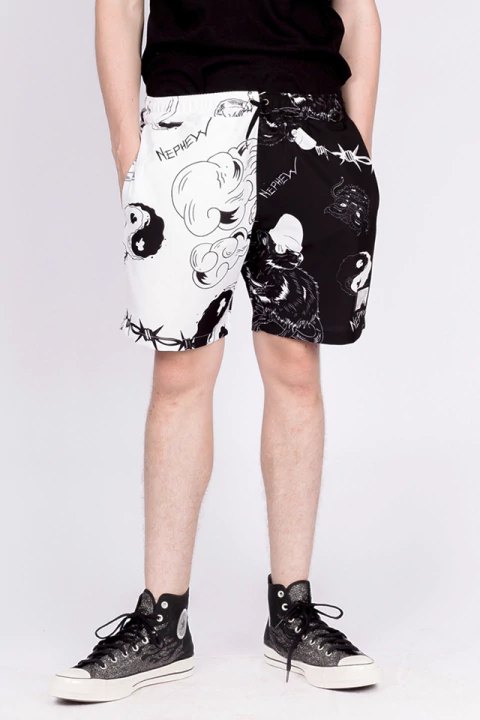 Short Nephew Tactel Year Of The Rat Preto e Branco - comprar online