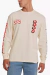 Camiseta Deus Manga Longa Way Off Dirty Bege