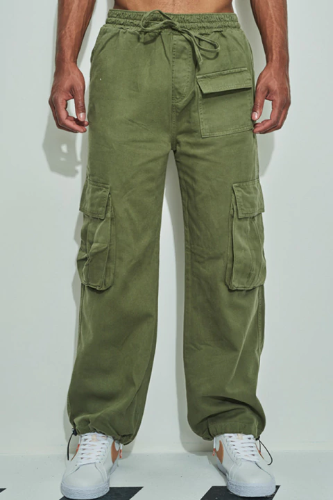 Calça Cargo Nephew 23 Elástico Verde