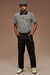 Camisa Polo Stripped Nephew Preta