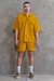 Camisa Nephew Fluted Mostarda