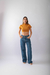 Cropped Gola Alta Ribana Mostarda - loja online