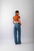 Cropped Gola Alta Ribana Ferrugem - loja online
