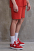 Short Nephew Fluted Vermelho