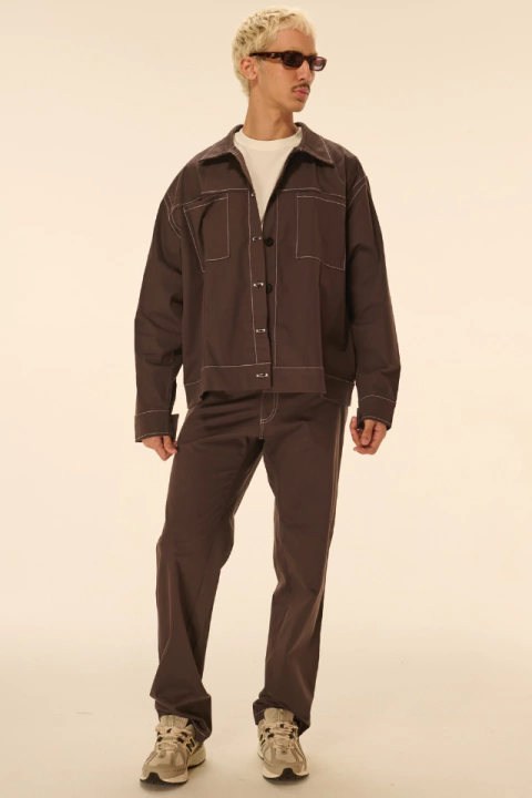 Jaqueta Anticool By Nephew Sarja Marrom - comprar online