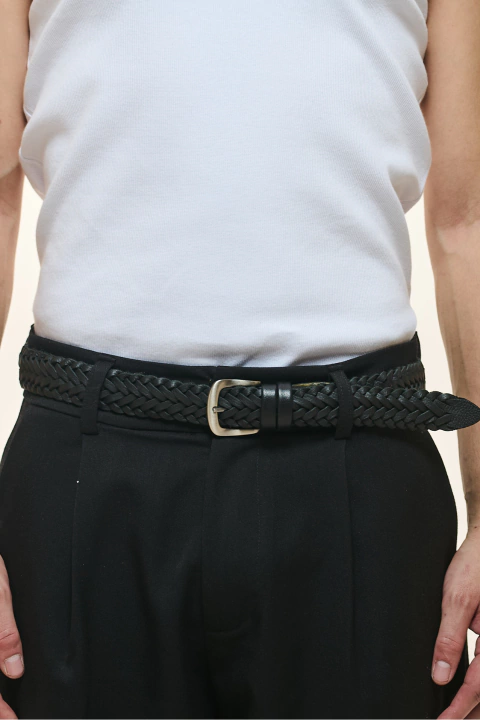 Cinto Trançado Preto - comprar online